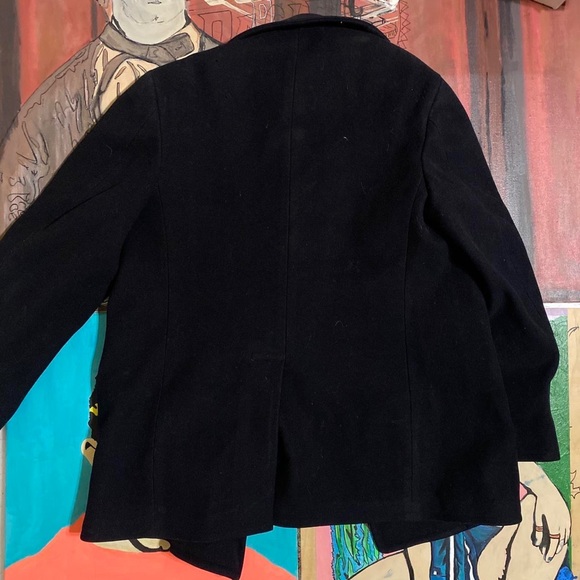 Vintage Navy Wool Peacoat - Picture 4 of 4